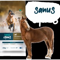 Dist. de Alimentos p/ t/ tipo de Animais | Sanus equus | Saco de 25 kg  (SANUS  E 404) Cavalos e Muares em Atividade Moderada.